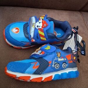 Boys Blue Paw Patrol Bump Strap Sneakers Size 9